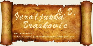 Veroljupka Drašković vizit kartica
